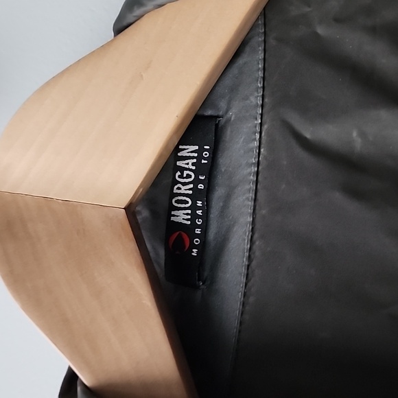 Vintage Morgan Lightweight Biker Style Windbreaker Roll Up Sleeves Jacket - Picture 2 of 9